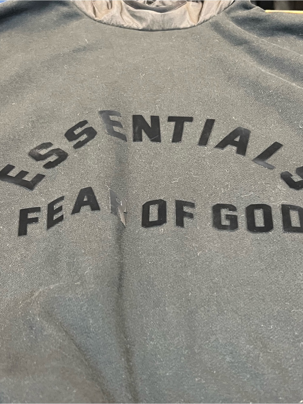 Fear of God Black Tonal Logo Sweatshirt